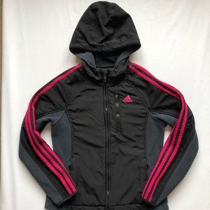 Adidas Polar Fleece/Soft Shell Jacket - Girls Med